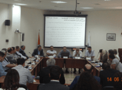لقاء طاولة مستديرة في (ماس) حول " واقع وفرص التعاون الاقتصادي بين الفلسطينيين على طرفي الخط الأخضر "