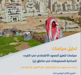 Policies to Strengthen Economic Resilience in Villages Adjacent to Settlements in Area (C) (Arabic Only)