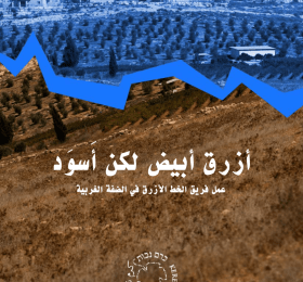 أزرق أبيض لكن أسود: عمل فريق الخط الأزرق في الضفة الغربية