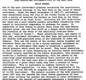 غوش إيمونيم والمستوطنات في الضفة الغربية (بالإنجليزية فقط)