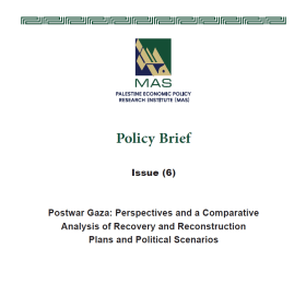 Postwar Gaza: Perspectives and a Comparative Analysis of Recovery and Reconstruction Plans and Political Scenarios