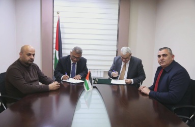 MAS and the Palestinian Central Bureau of Statistics sign a cooperation agreement to prepare and issue the quarterly economic monitor