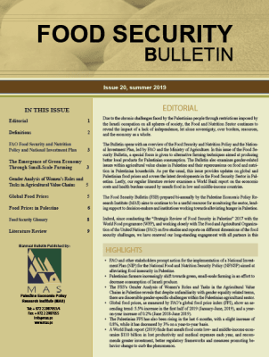 Food Security Bulletin No. 20, Summer 2019