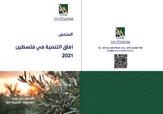 أفاق التنمية في فلسطين، الصمود في وجه العاصفة, التعبئة معاً- الملخص