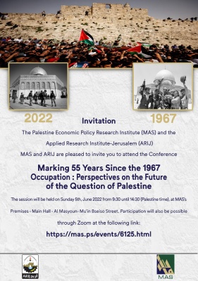 Marking 55 Yeats Since the 1967 Occupation : Perspectives on the Future of the Question of Palestine 