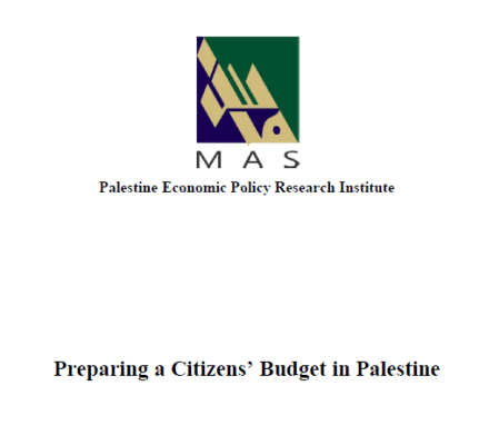 Preparing a Citizens’ Budget in Palestine