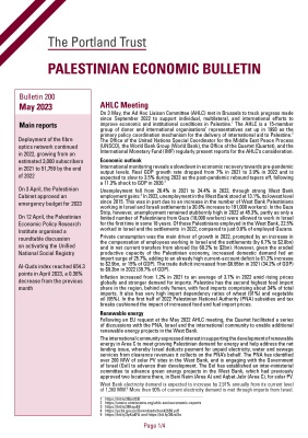 PALESTINIAN ECONOMIC BULLETIN - June 2023 - Bulletin 201