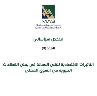 التأثيرات الاقتصادية لنقص العمالة في بعض القطاعات الحيوية في السوق المحلي - ملخص سياساتي العدد (3)