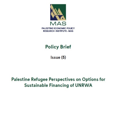 Palestine Refugee Perspectives on Options for Sustainable Financing of UNRWA