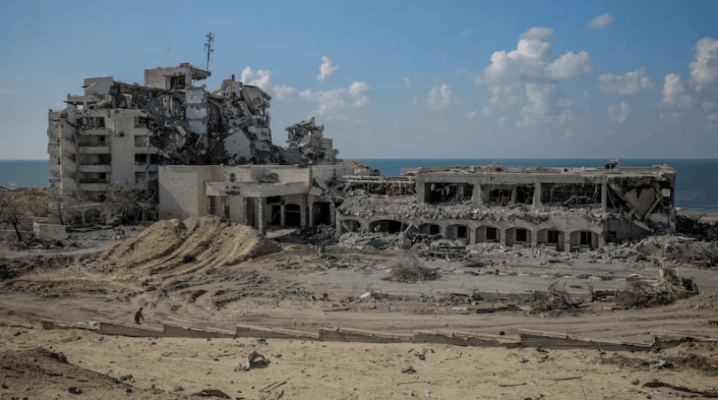 Why Gaza&#039;s only five-star hotel is a symbol of destruction - but also economic promise