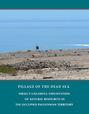Pillage of the Dead Sea: Israel's Unlawful Exploitation of Natural Resources in the Occupied Palestinian Territory