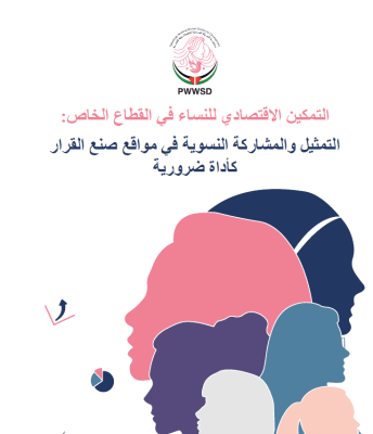 التمكین الاقتصادي للنساء في القطاع الخاص: التمثیل والمشاركة النسویة في مواقع صنع القرار كأداة ضروریة