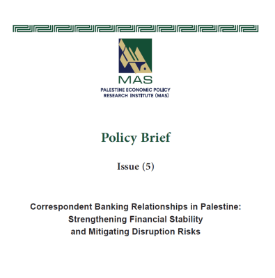 Correspondent Banking Relationships in Palestine: Strengthening Financial Stability and Mitigating Disruption Risks