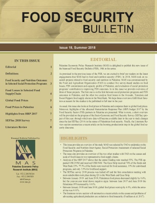Food Security Bulletin No. 18, Summer 2018