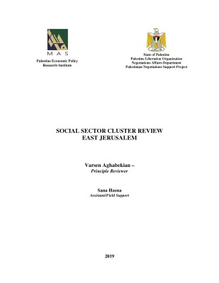 SOCIAL SECTOR CLUSTER REVIEW EAST JERUSALEM