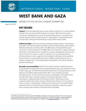 MAS Hosts a Press Conference to Launch the IMF Report on the Palestinian Economy to the AHLC