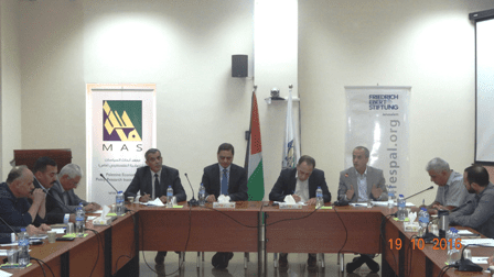MAS holds A Roundtable on The Private Sector Investment in Water Projects in Palestine: Pros and Cons